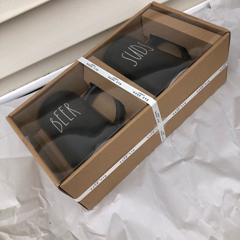 New Rae Dunn “BEER” & “SUDS” black mugs - Picture 5 of 5